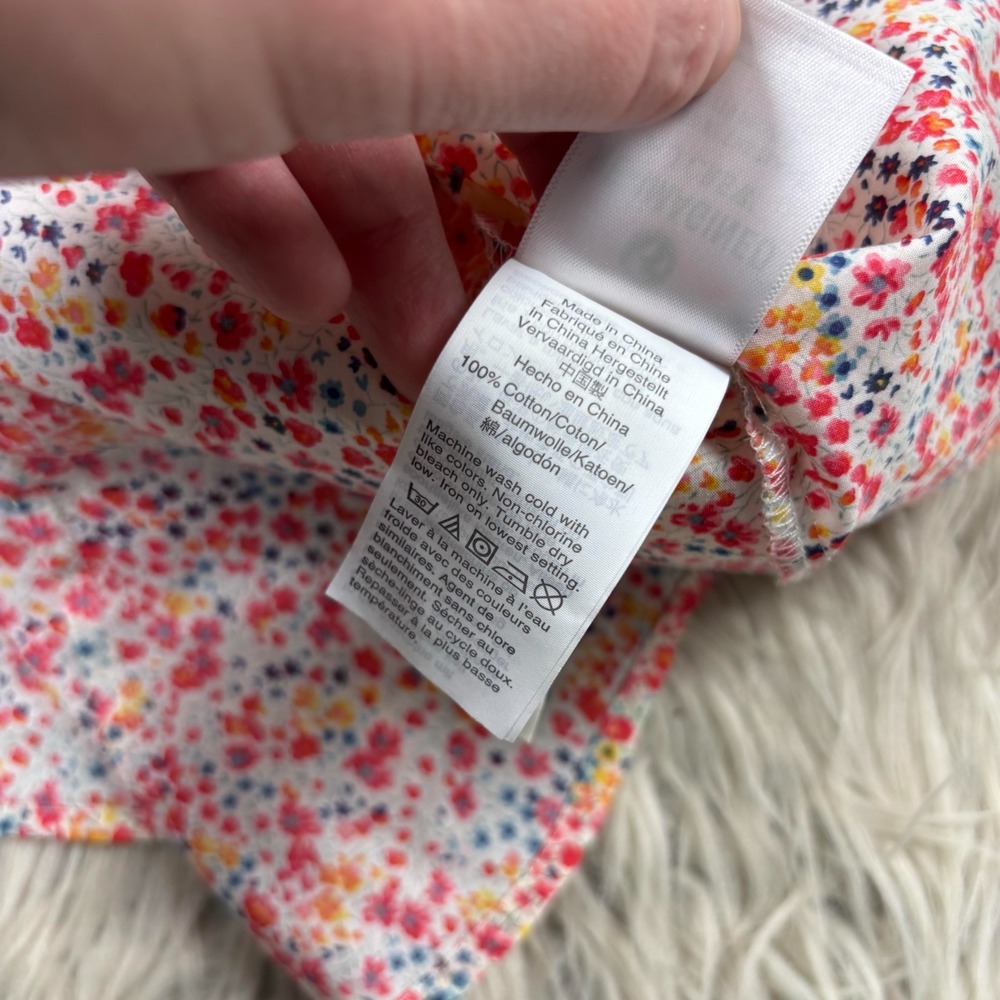 J.Crew Women's 4 Phoebe Floral Liberty of London Button Front Slim Perfect Shirt - Picture 4 of 5